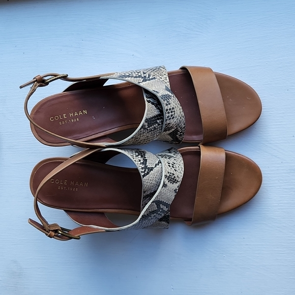 Cole Haan wedges, these are a beautiful shoe for the summer, true to size. - Picture 1 of 5